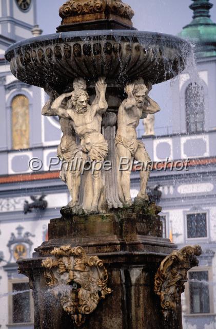 tchequie  41.JPG - Fontaine Cesky BudejoviceBohêmeRépublique tchèque